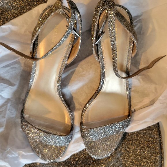 Pelle moda strappy silver heel sandal - Picture 1 of 13